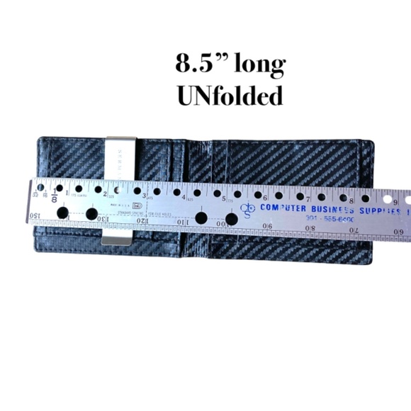 wallet SERMAN BRANDS travel security black bifold - Picture 10 of 12